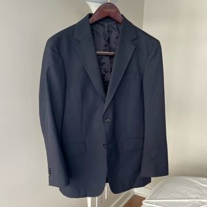 Arket Suit Jacket Dark Blue 100% Wool Size 40